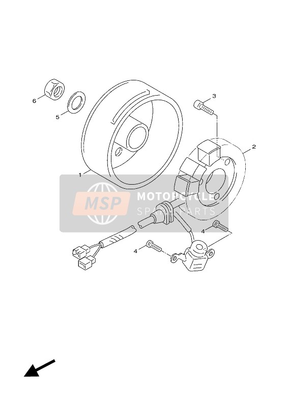 10BH14501000, Rotor Assy, Yamaha, 0